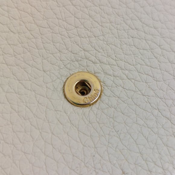 Chloe Aby Chain Long Wallet Flap Ivory - Picture 15 of 16